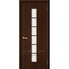 Дверь ламинированная BRAVO 2C ДО Л-13 Венге со стеклом Сатинато